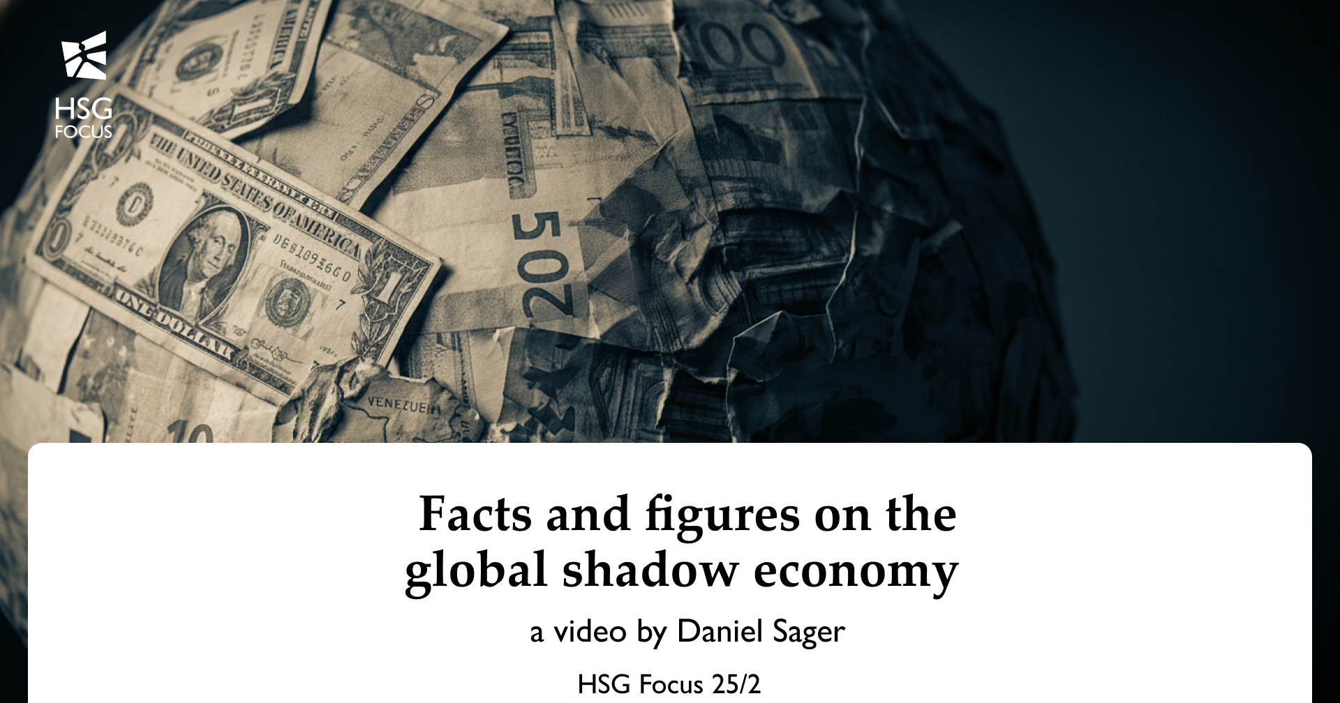 Facts and figures on the global shadow economy | HSG FOCUS 25/02