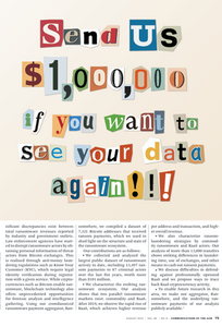 Kris Oosthoek / Jack Cable / Georgios Smaragdakis: A Tale of Two Markets: Investigating the Ransomware Payments Economy (2023)